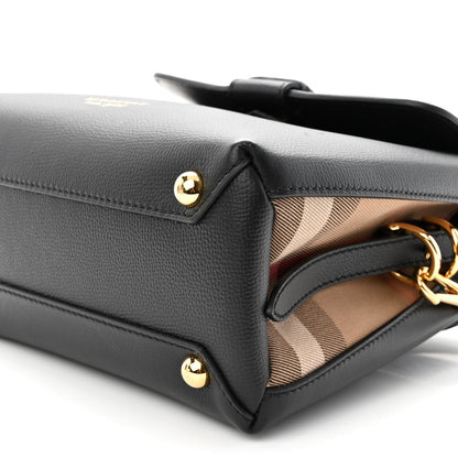Burberry Derby Calfskin House Check Small Camberley Black 9 of 9