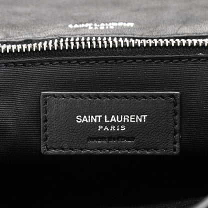 Saint Laurent Calfskin Monogram Armature Medium Niki Chain Satchel Black 8 of 13