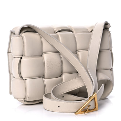 Bottega Veneta Nappa Maxi Intreccio Padded Cassette Crossbody Bag Chalk 3 of 19