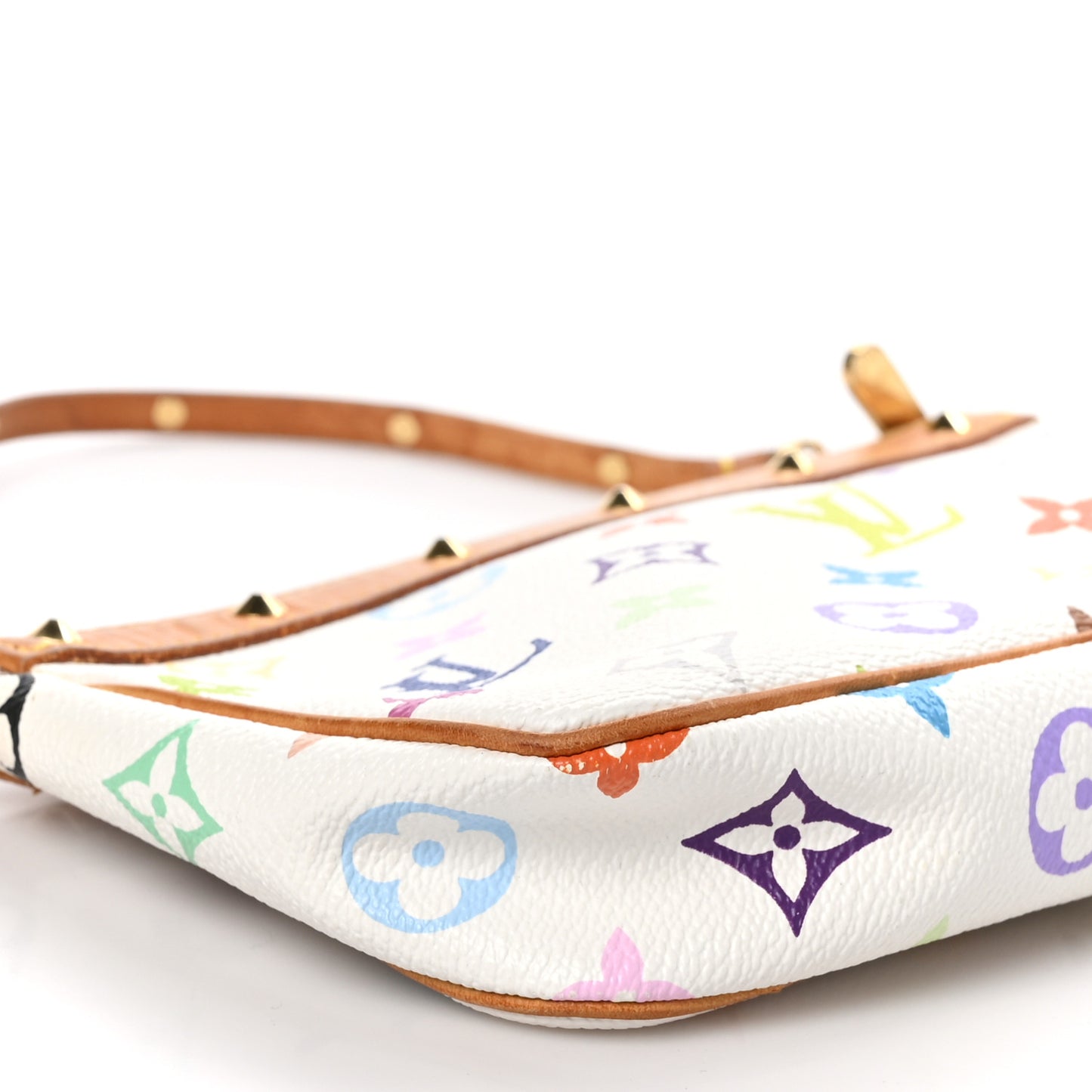 Monogram Multicolor Pochette Accessories White