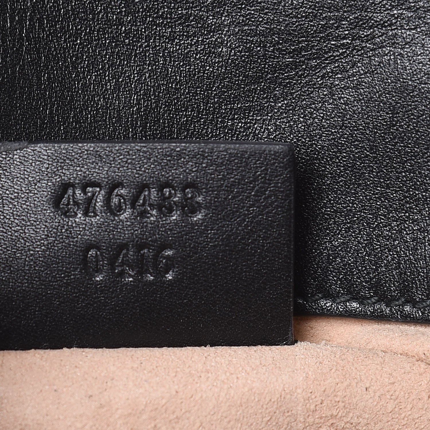 Gucci Calfskin Matelasse Super Mini GG Marmont Shoulder Bag Black 7 of 11