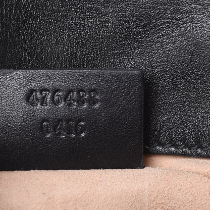 Gucci Calfskin Matelasse Super Mini GG Marmont Shoulder Bag Black 7 of 11