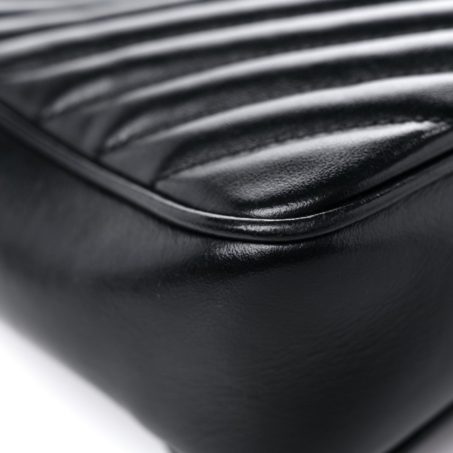 Saint Laurent Calfskin Matelasse Monogram Lou Camera Bag Black 10 of 18