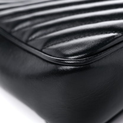 Saint Laurent Calfskin Matelasse Monogram Lou Camera Bag Black 10 of 18