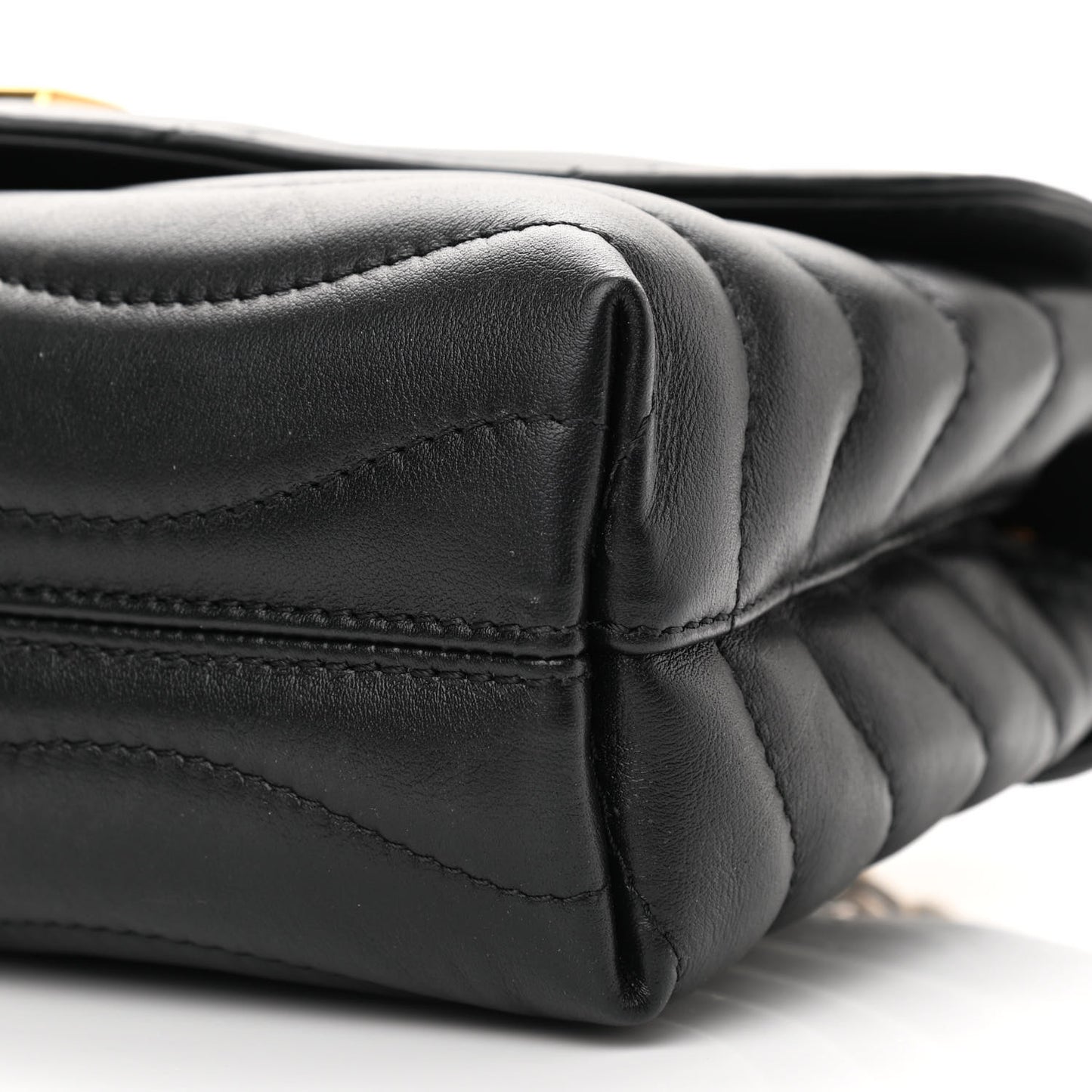 Calfskin LV New Wave Chain Bag Black
