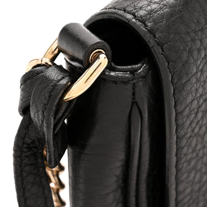 Gucci Pebbled Calfskin Small Soho Flap Crossbody Black 12 of 13