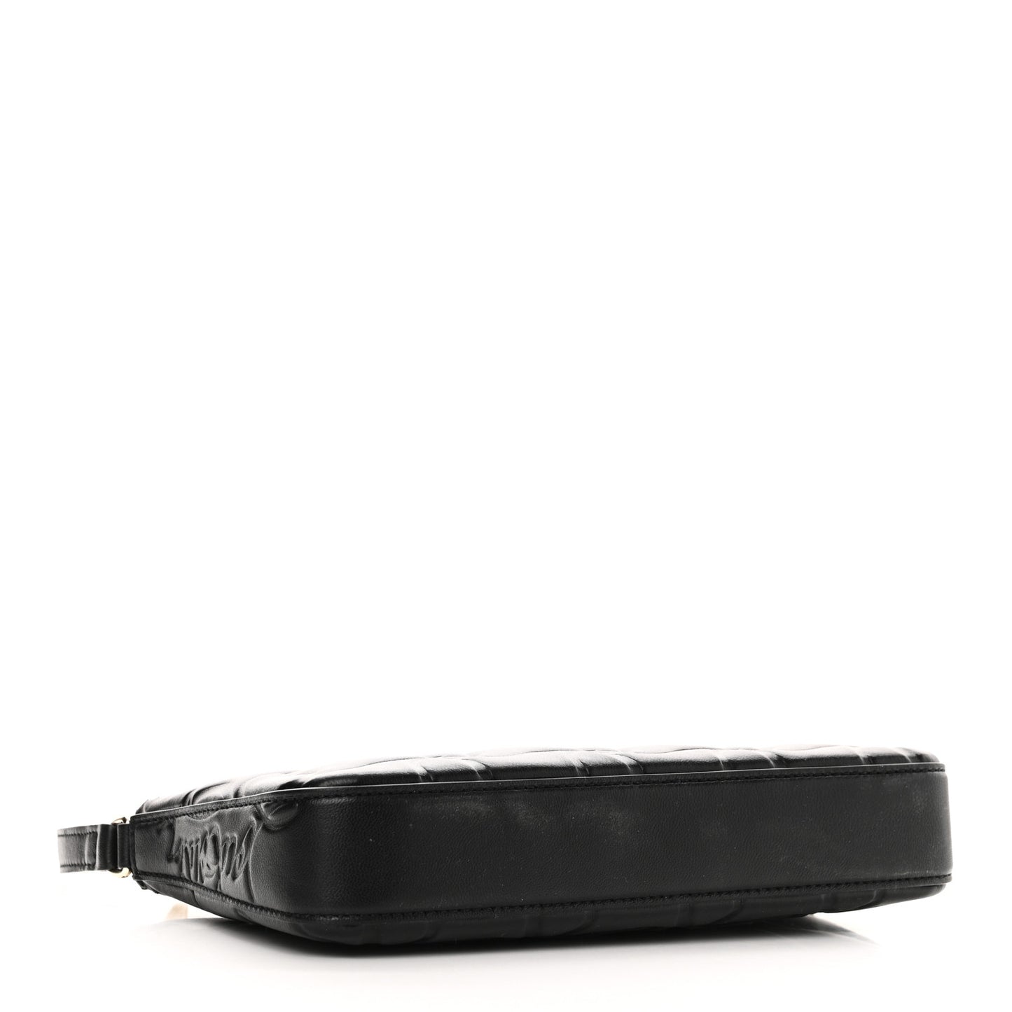 Calfskin Embossed Loubila Shoulder Bag Black