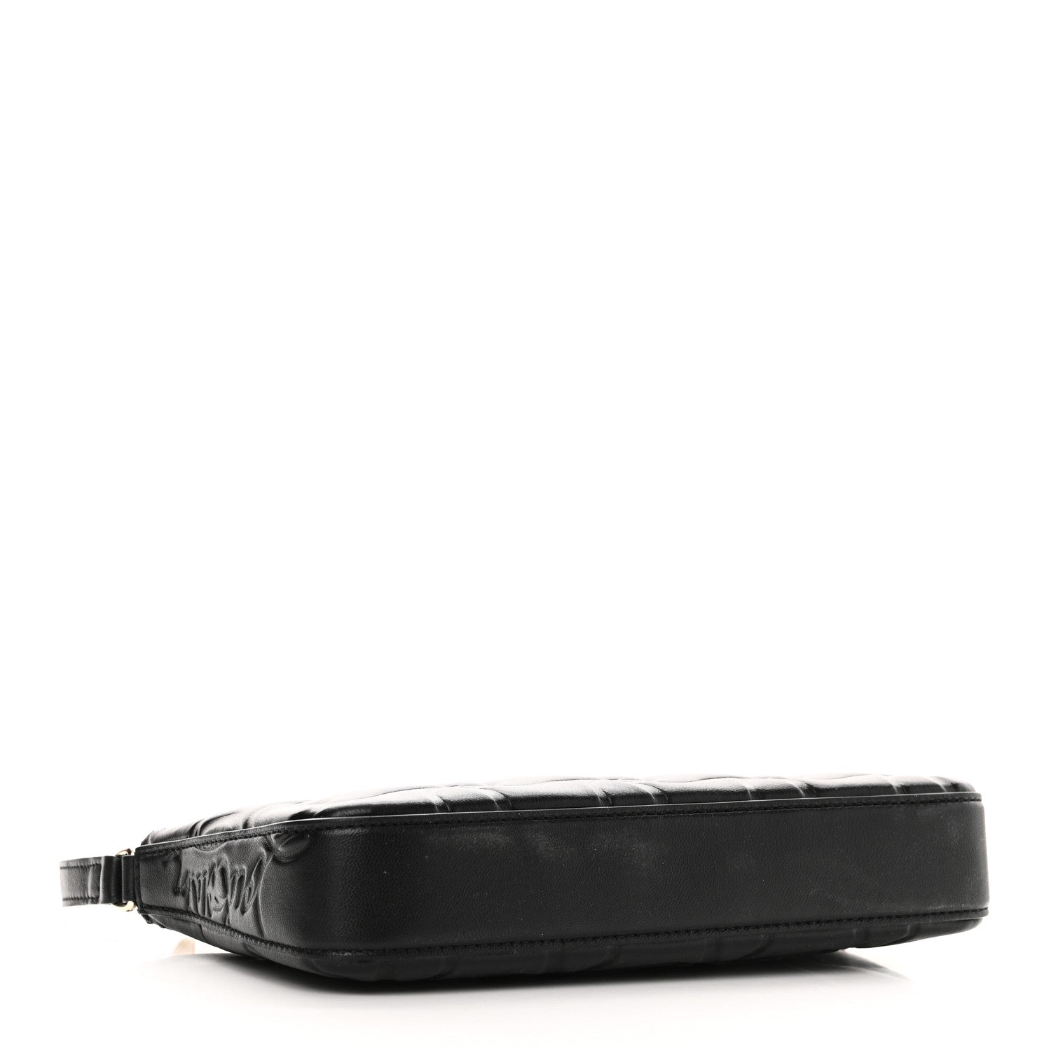 Christian Louboutin Calfskin Embossed Loubila Shoulder Bag Black 4 of 10