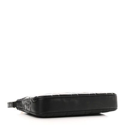 Christian Louboutin Calfskin Embossed Loubila Shoulder Bag Black 4 of 10