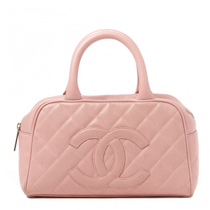 Chanel Caviar Quilted Small Bowler Pink 1 of 11