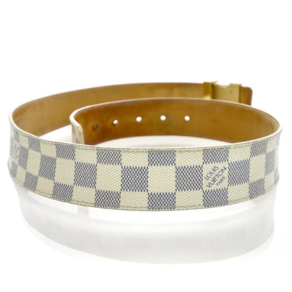 Louis Vuitton Damier Azur LV Initiales Belt 85 34 2 of 6
