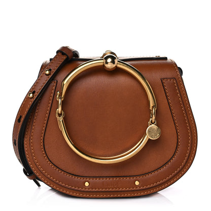 Chloe Calfskin Suede Small Nile Bracelet Bag Caramel 1 of 11