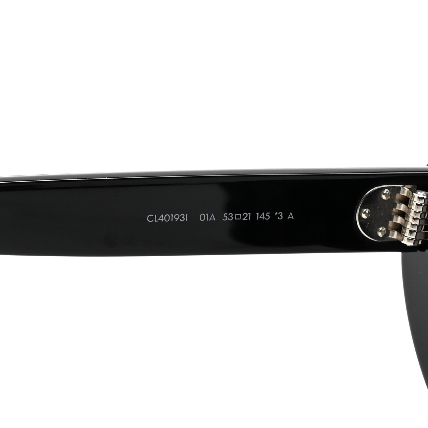 Celine Acetate Cat Eye Sunglasses CL401931 Black 5 of 7