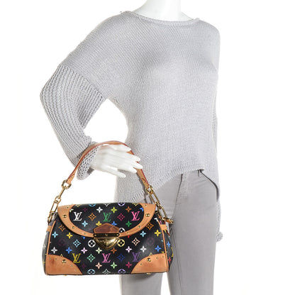 Louis Vuitton Monogram Multicolor Beverly MM Black 2 of 10