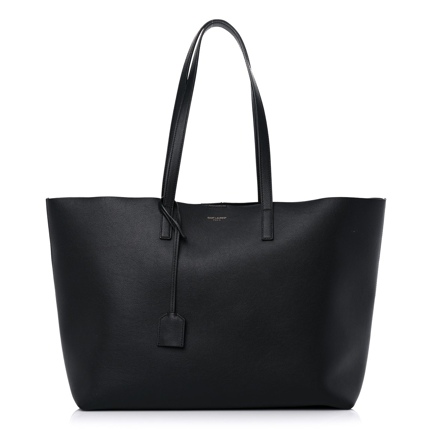 Calfskin Large Shopping Tote Black