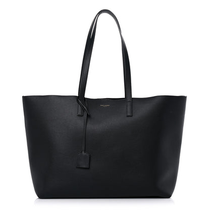 Saint Laurent Calfskin Large Shopping Tote Black 3 of 18