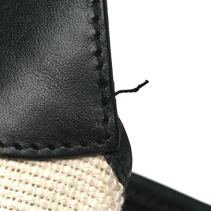 Gucci Canvas Calfskin Jackie O Hobo Black Tan 11 of 12
