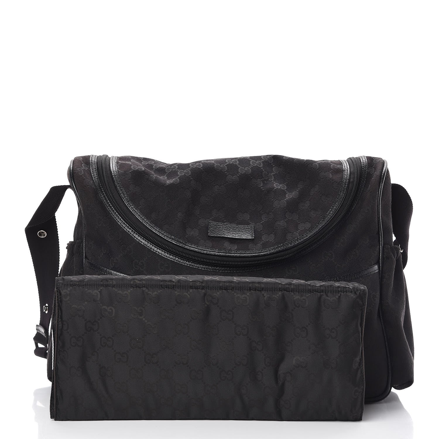 Gucci Monogram Large Diaper Bag Black 3 of 12