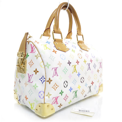 Louis Vuitton Monogram Multicolor Speedy 30 White 2 of 10