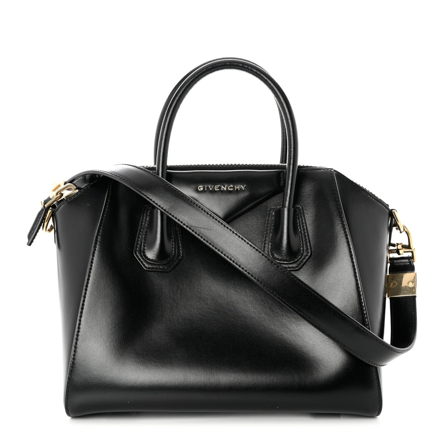 Givenchy Shiny Lord Calfskin Small Antigona Black 1 of 11