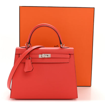 Hermes Epsom Kelly Sellier 25 Rose Jaipur 14 of 14