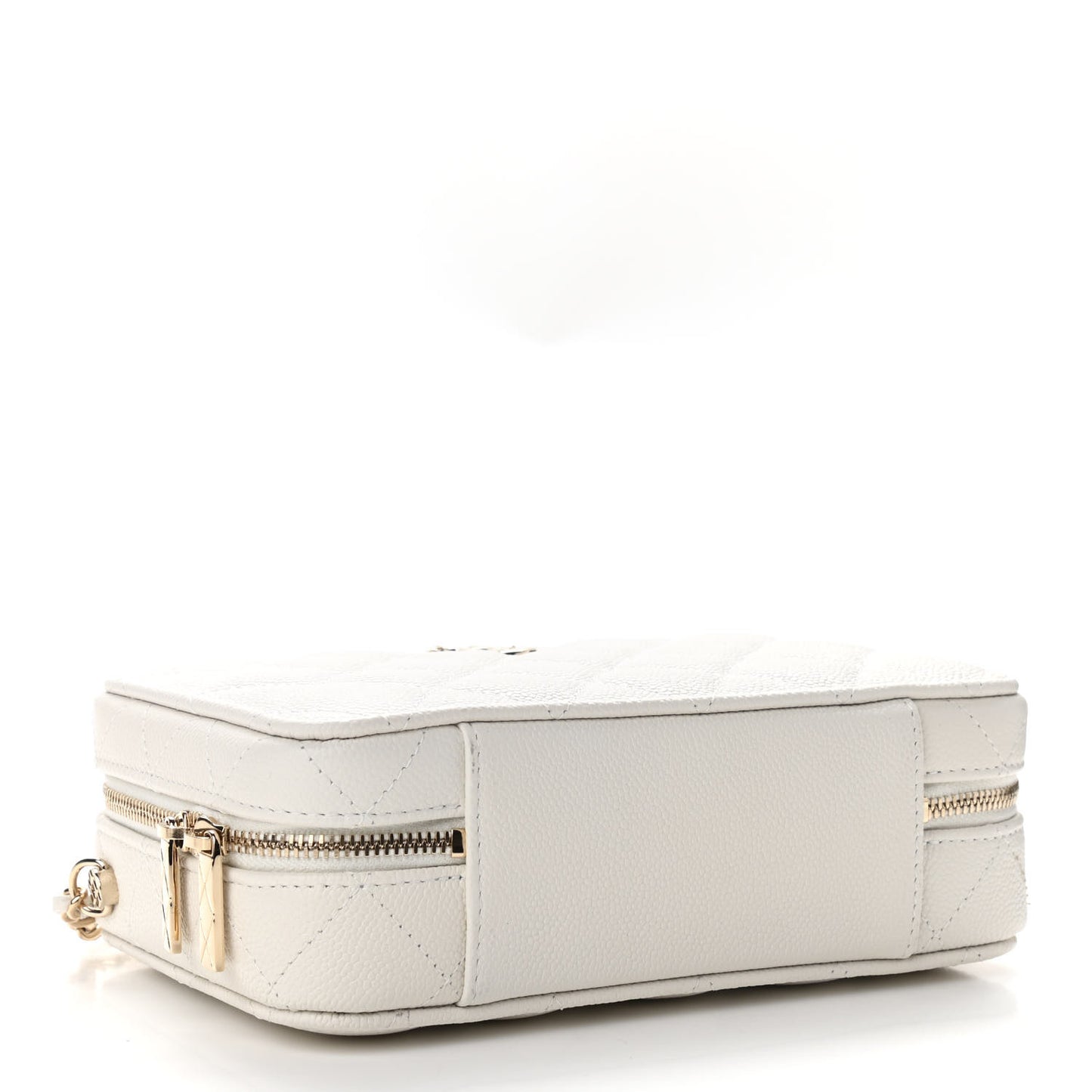 Caviar Quilted Vanity Case White