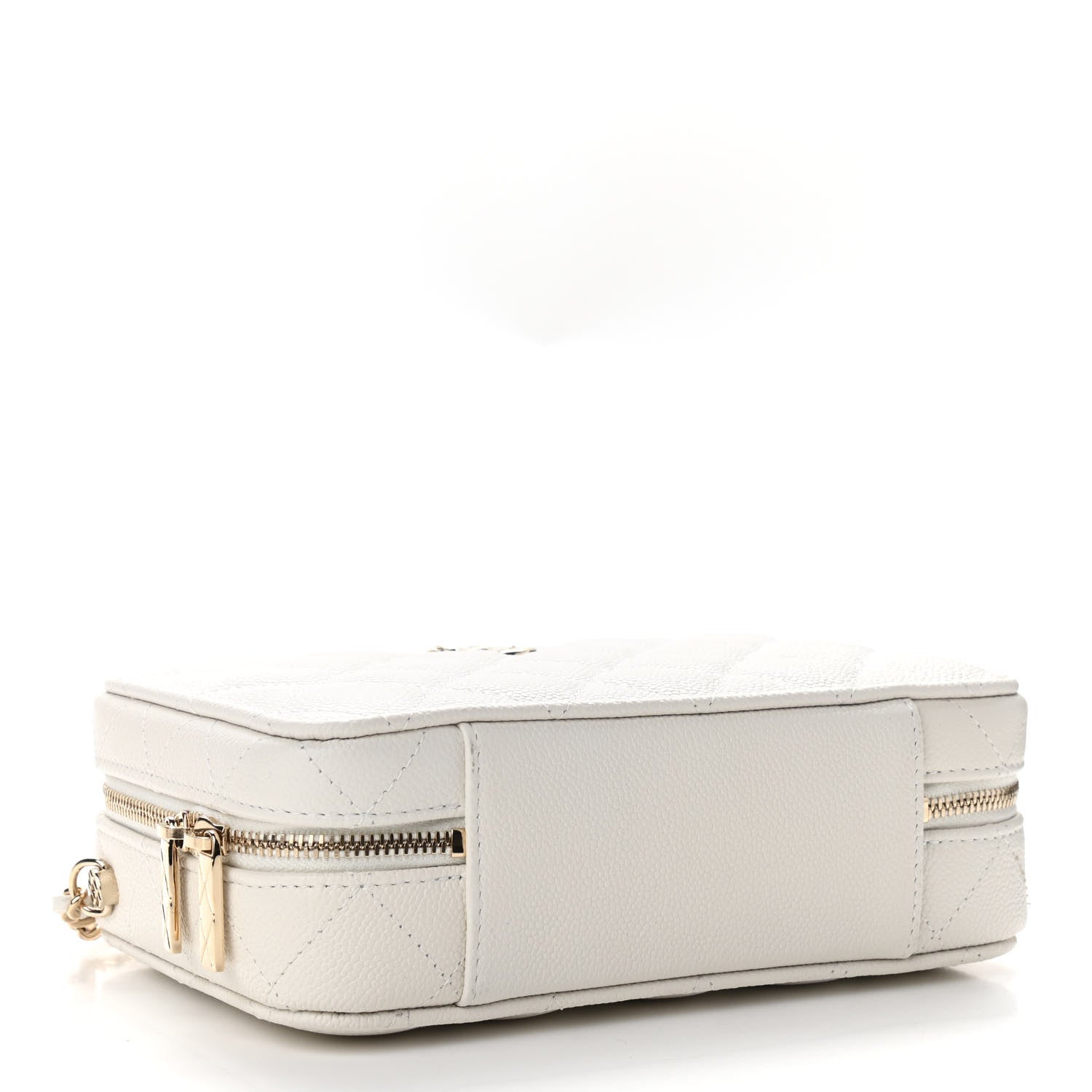 Chanel Caviar Quilted Vanity Case White 4 of 11