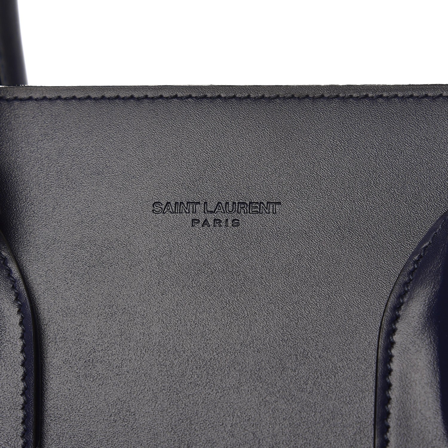 Saint Laurent Smooth Calfskin Small Double Face Sac De Jour Marine Black 8 of 9