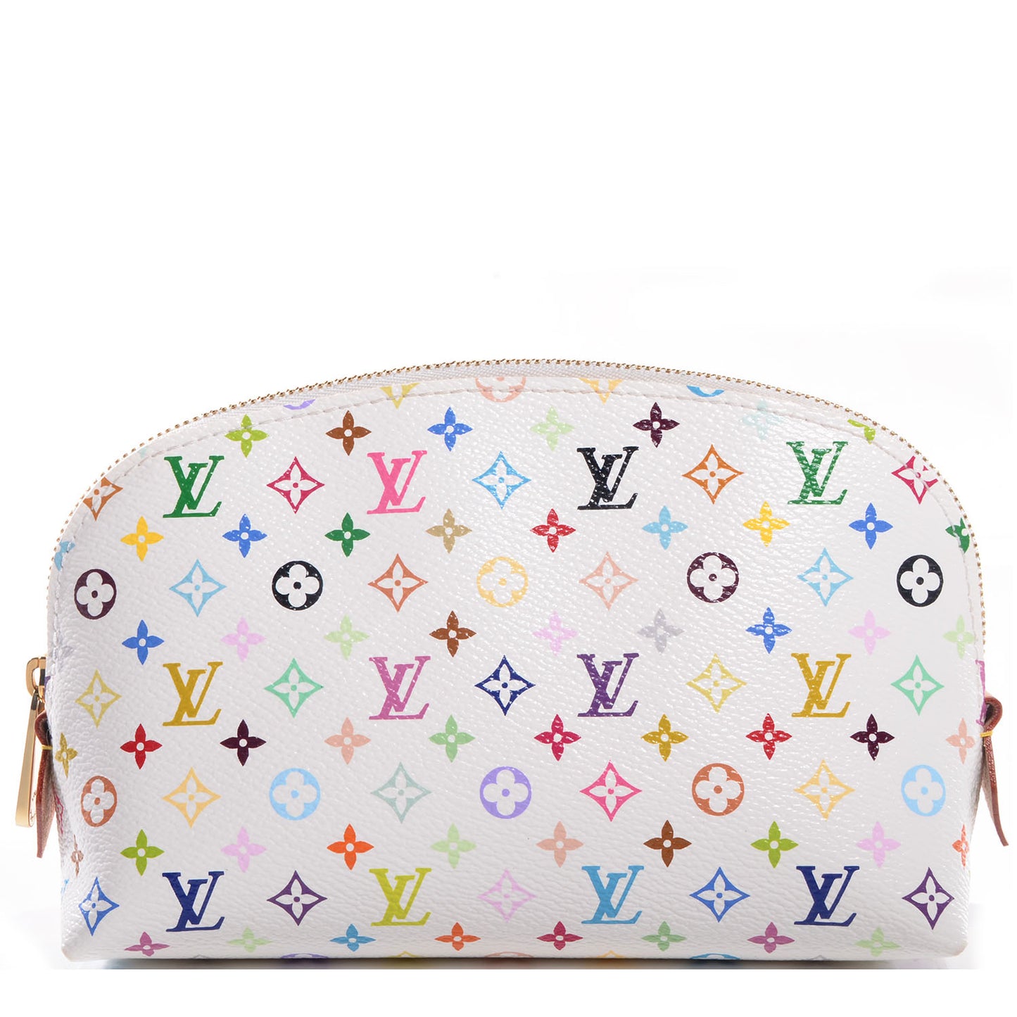 Monogram Multicolor Cosmetic Pouch White Litchi
