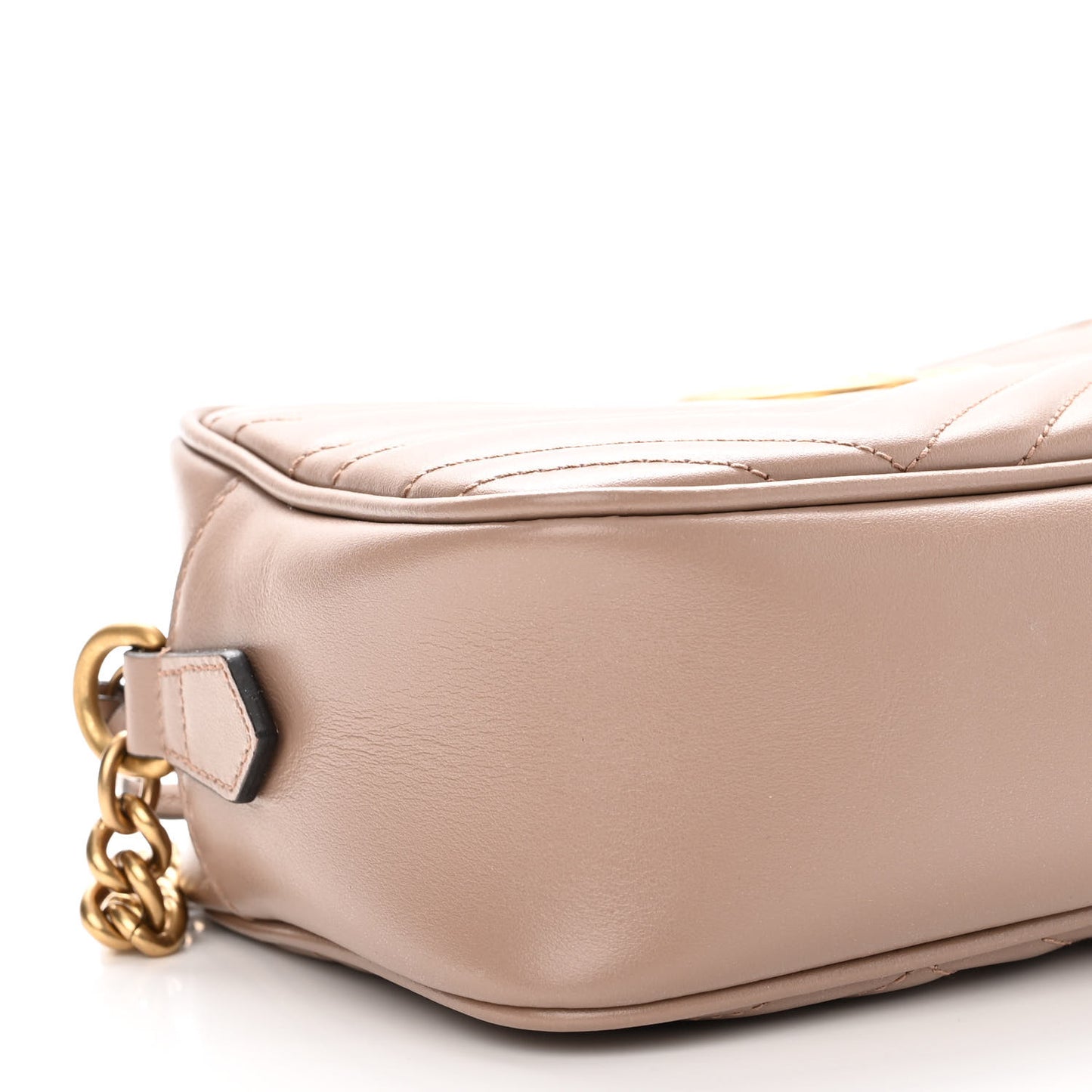 Calfskin Matelasse Small GG Marmont Chain Shoulder Bag Porcelain Rose