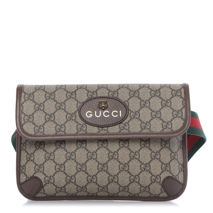 Gucci GG Supreme Monogram Neo Vintage Web Belt Bag Brown 1 of 9