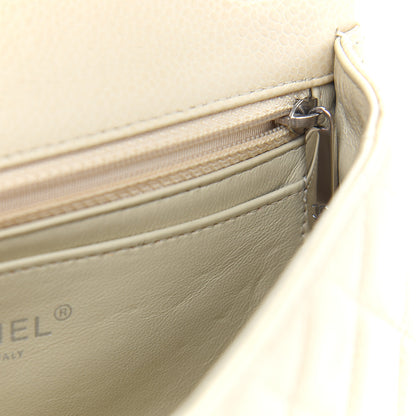 Chanel Caviar Quilted Mini Rectangular Flap Light Beige 11 of 11