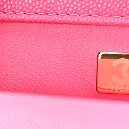 Chanel Caviar Quilted Extra Mini Coco Handle Flap Rose 7 of 10