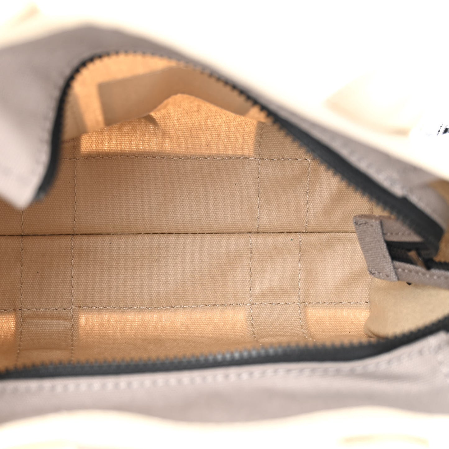 Cotton Canvas Colorblock Small The Traveler Tote Bag Beige Multicolor