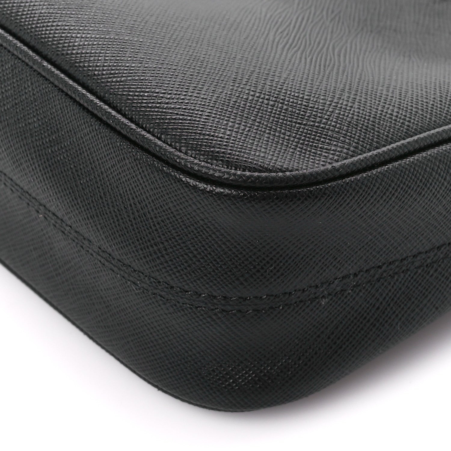 Prada Saffiano Lux Re-Edition 2005 Shoulder Bag Black 9 of 10