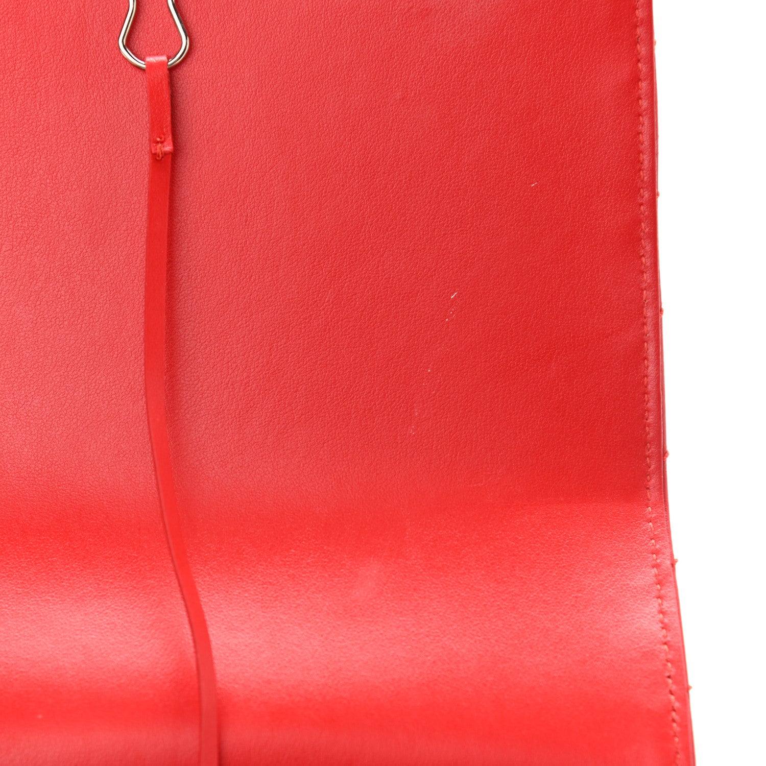 Off-White Calfskin Padded Diag Binder Flap Bag Red 12 of 12