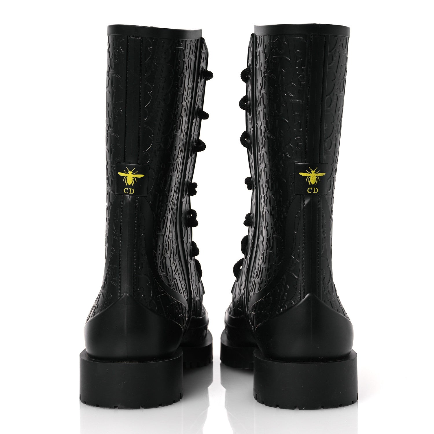 Christian Dior Oblique Rubber Diorcamp Boots 39 Black 6 of 10