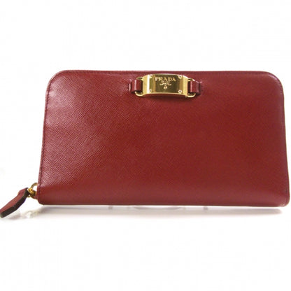 Prada Saffiano Zip Wallet Rubino 1 of 8