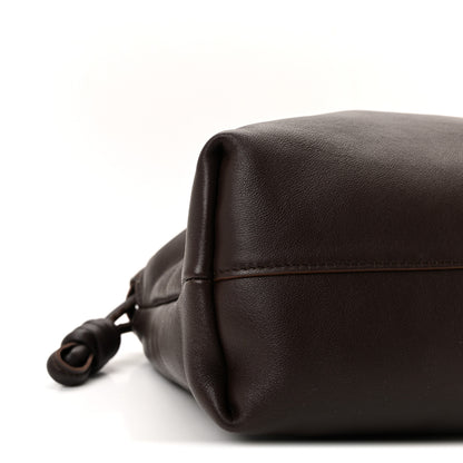 Loewe Mellow Nappa Medium Donut Chain Flamenco Knot Clutch Dark Burgundy 9 of 11