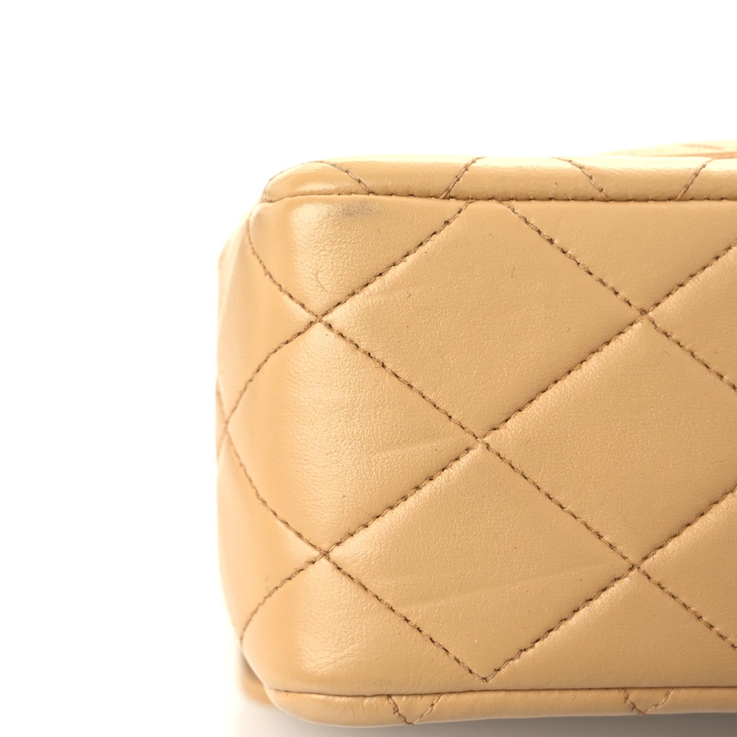 Chanel Lambskin Quilted Small Double Flap Beige 11 of 19