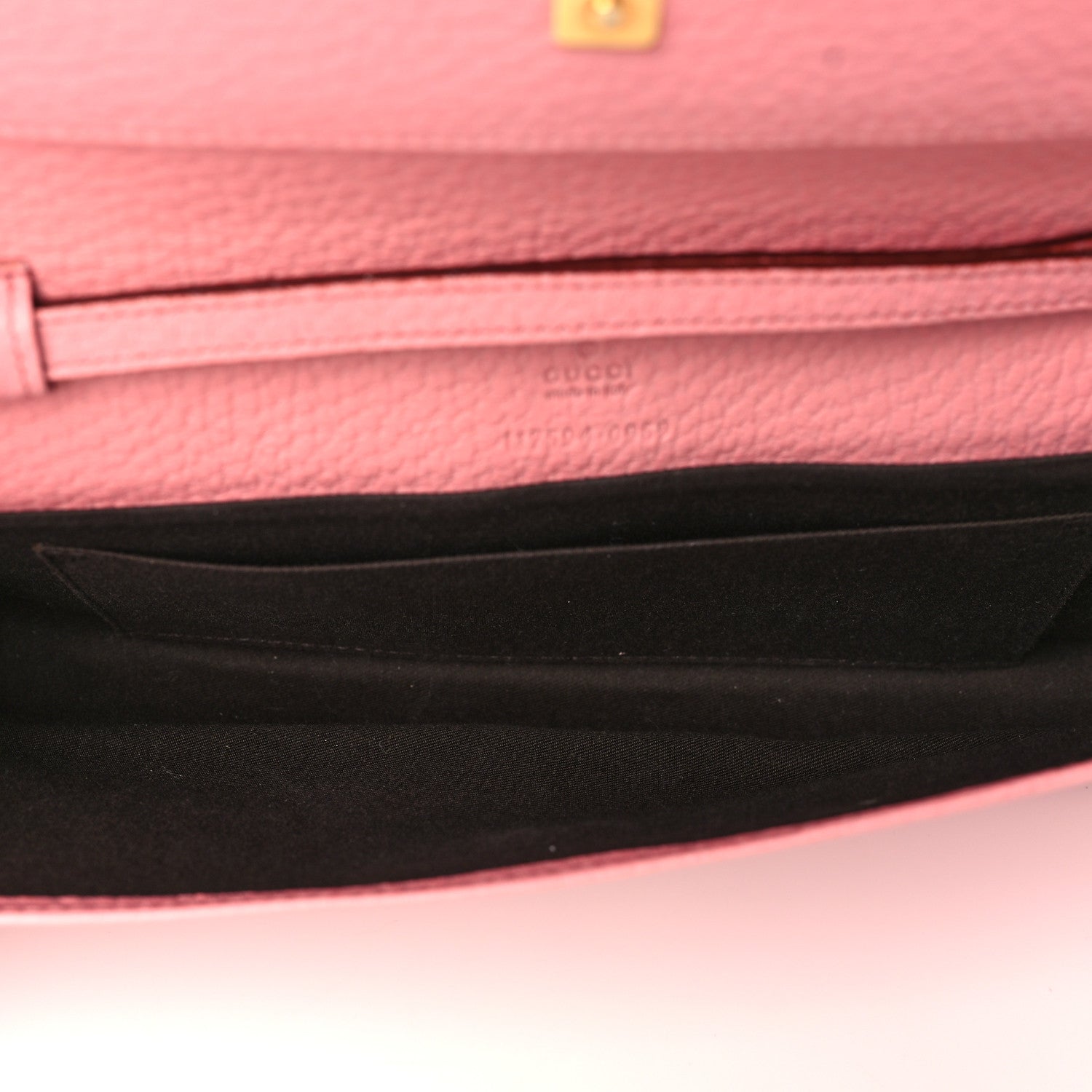 Gucci Calfskin Bamboo Bar Clutch Pink 4 of 6