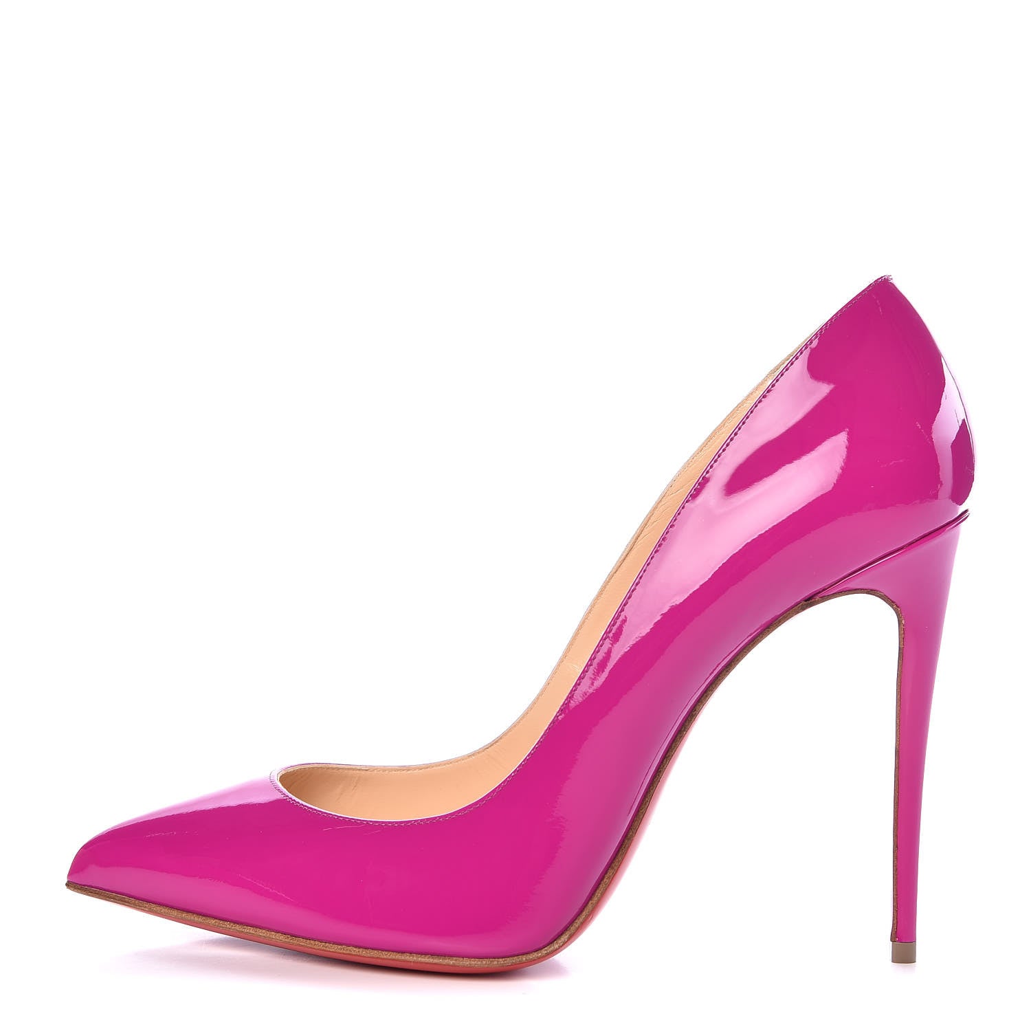 Christian Louboutin Patent Pigalle Follies 100 Pumps 39.5 Rose Indien 1 of 8