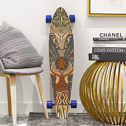 Hermes Maple Wood Long Board Skateboard 2 of 10