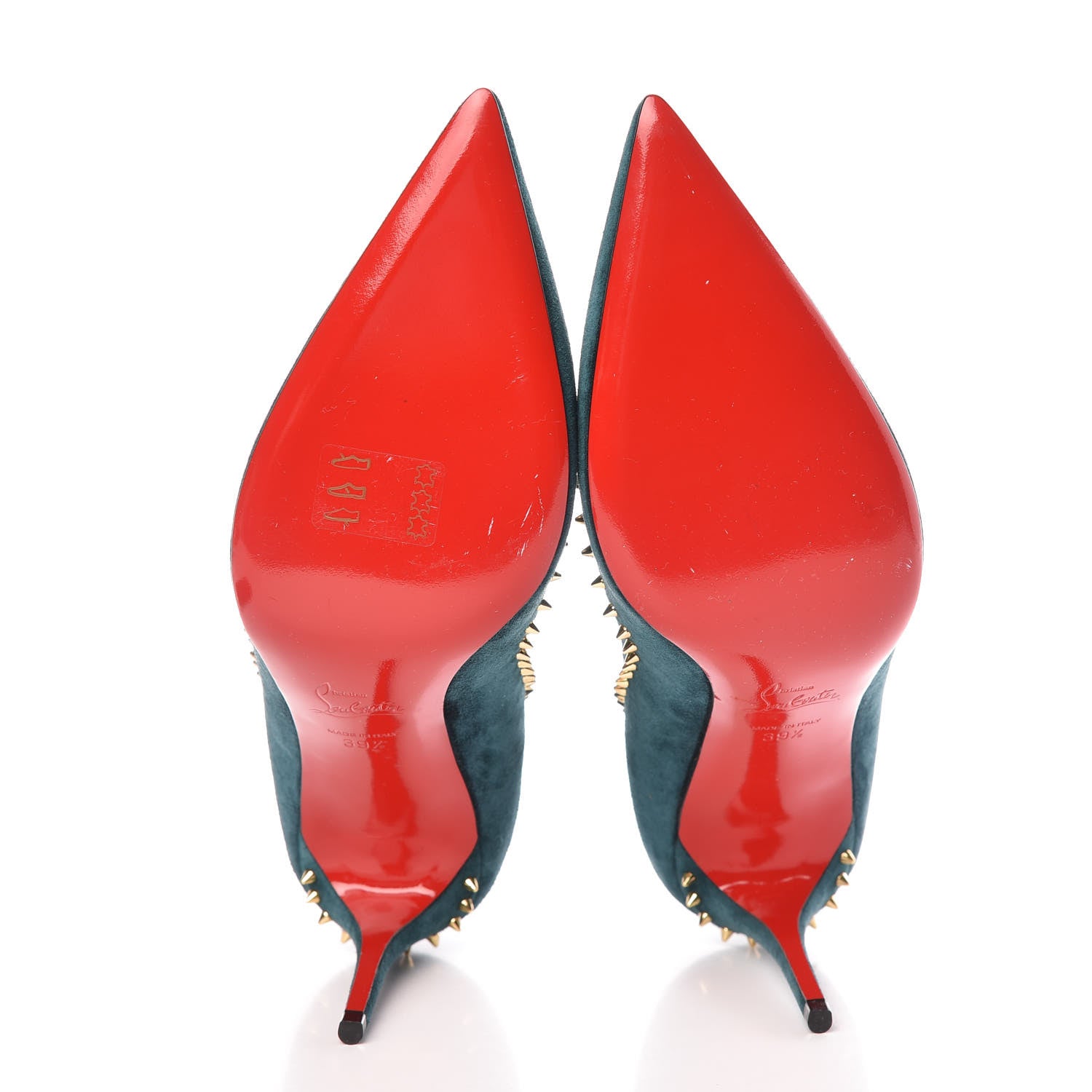Christian Louboutin Suede Studded Anjalina 85 Pumps 39.5 Everest 7 of 7