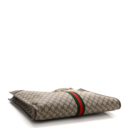 Gucci GG Supreme Monogram Large Rajah Chain Tote Beige New Acero 4 of 10