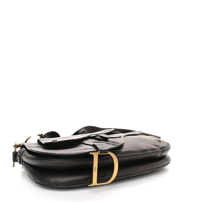 Christian Dior Metallic Calfskin Baudrier Saddle Bag Brown 4 of 13