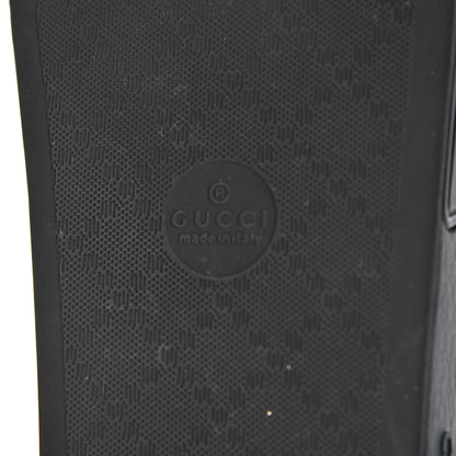 Gucci Rubber GG Monogram Mens Slide Sandals 6 Black 7 of 15