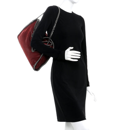 Stella McCartney Shaggy Deer Falabella Fold Over Tote Plum 2 of 8