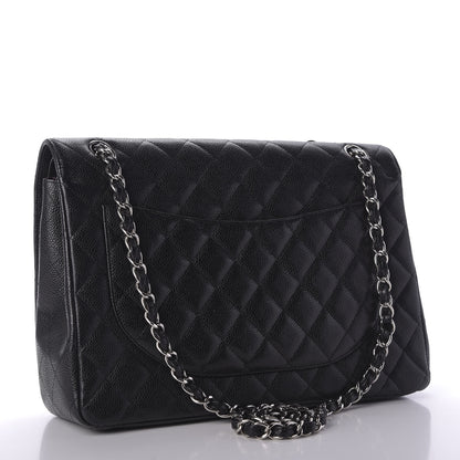 Chanel Caviar Quilted Maxi Double Flap Black 3 of 10