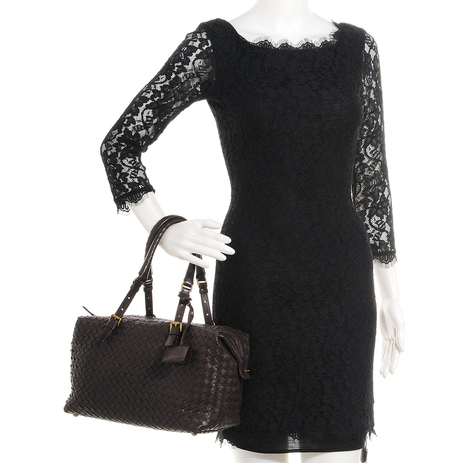 Bottega Veneta Nappa Intrecciato Montaigne Bag Ebano 2 of 8
